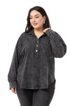 W-5758 Black Дамска блуза в макси размери
