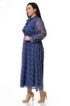 W-6272 Blue Дамска рокля в макси размери