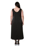 W-6289 Black Дамска рокля в макси размери