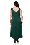 W-6289 Green Дамска рокля в макси размери