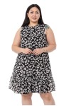 W-6301 Black Дамска рокля в макси размери