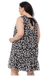 W-6301 Black Дамска рокля в макси размери