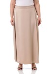 W-6403 Beige Дамска пола в макси размери