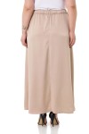W-6403 Beige Дамска пола в макси размери