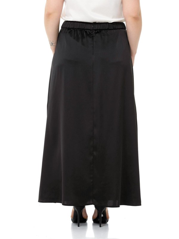 W-6403 Black Дамска пола в макси размери