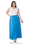 W-6403 Blue Дамска пола в макси размери