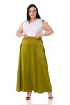 W-6403 Pistachio Дамска пола в макси размери