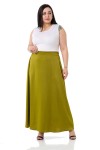 W-6403 Pistachio Дамска пола в макси размери