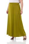 W-6403 Pistachio Дамска пола в макси размери