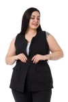 W-6912 Black Дамски комплект две части в макси размери