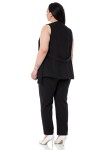 W-6912 Black Дамски комплект две части в макси размери