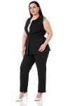 W-6912 Black Дамски комплект две части в макси размери