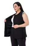 W-6912 Black Дамски комплект две части в макси размери