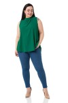 W-7404 Green Дамска блуза в макси размери