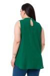 W-7404 Green Дамска блуза в макси размери