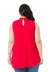 W-7404 Red Дамска блуза в макси размери