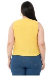 W-7423 Yellow Дамска блуза в макси размери