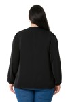 W-7430 Black Дамска блуза в макси размери