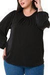 W-7430 Black Дамска блуза в макси размери