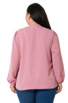W-7430 Pink Дамска блуза в макси размери